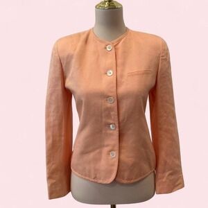 Vintage Evan Picone Peach Blazer | Button Front | Size 10‎